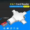 USB 3.0 OTG 512ГБ/256ГБ Флеш-накопичувач 4 В 1 Type C для i Phone Android iPad Партія