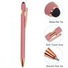 PATIKIL Ballpoint Stylus Fountain Stylus Black Medium for Style Rose Pack of 12 Pen, Pen, 2-in-1 Tip, Ink, 1.0mm Point, Touchscreens, 2, Gold,