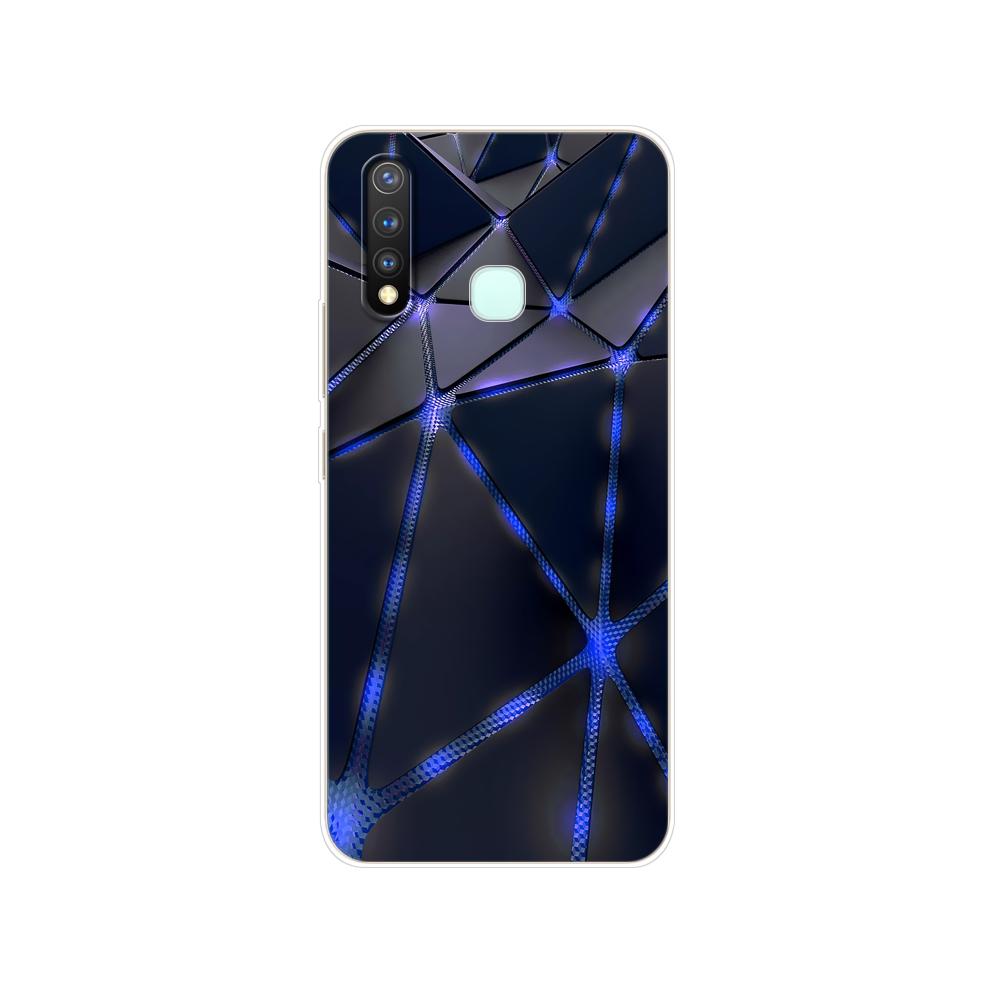 Dla Vivo Y19 Case 6.53 ''miękki TPU silikonowy pokrowiec dla Vivo Y19 Y 19 VivoY19 Case tylna obudowa telefonu zderzak ochronny Shell Bag Coque