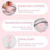 7pcs Cup Accessories Set for Stanley 30oz 40oz Tumbler Straw Cover Cap Boot Spill Proof Stopper Letter Keychain Charm Sticker