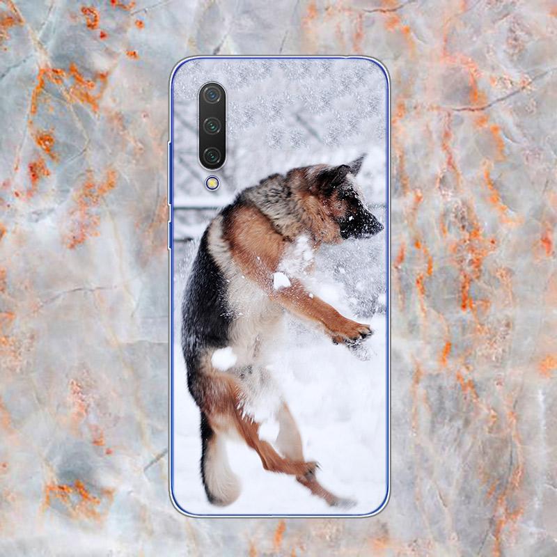 German Shepherds Dogs Soft TPU Silicone Cover For Xiaomi Mi Note 11 10T 10 9 9T SE 8 Lite Pro Ultra 5G Phone Case