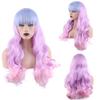 Modische Perücken - Farbverlauf Cosplay Anime Perücken - Original Setsubu Stil Buntes Langes Lockiges Haar Kopfbedeckung - Lolita Stil