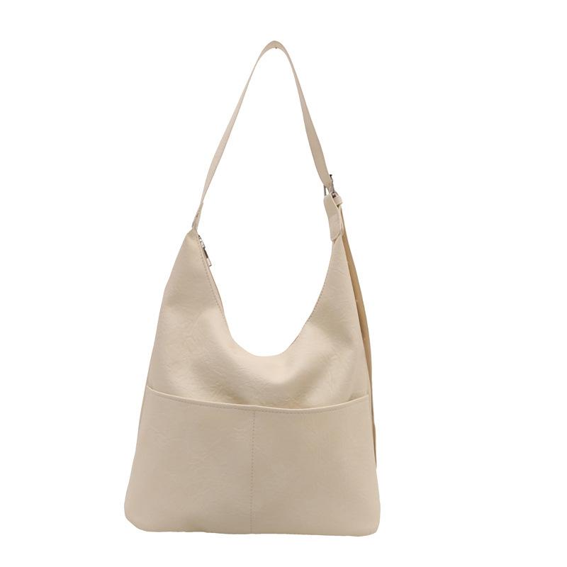 Foreign Style Tote Bag Simple Casual Maillard Shoulder Bag Women