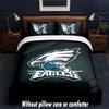 Set Biancheria da Letto Design Philadelphia Eagles 1 Copripiumino + 2 Federe Morbido Traspirante Biancheria da Letto per la Casa