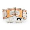 Tdm102 Cream - Table De Massage Pliante 2 Zones - Bois De Hêtre - Dossier Réglable - Housse De Transport Incluse