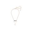 Swarovski Mysterious Bat Moon Double Chain Necklace Women necklace Rose-Gold 5491565