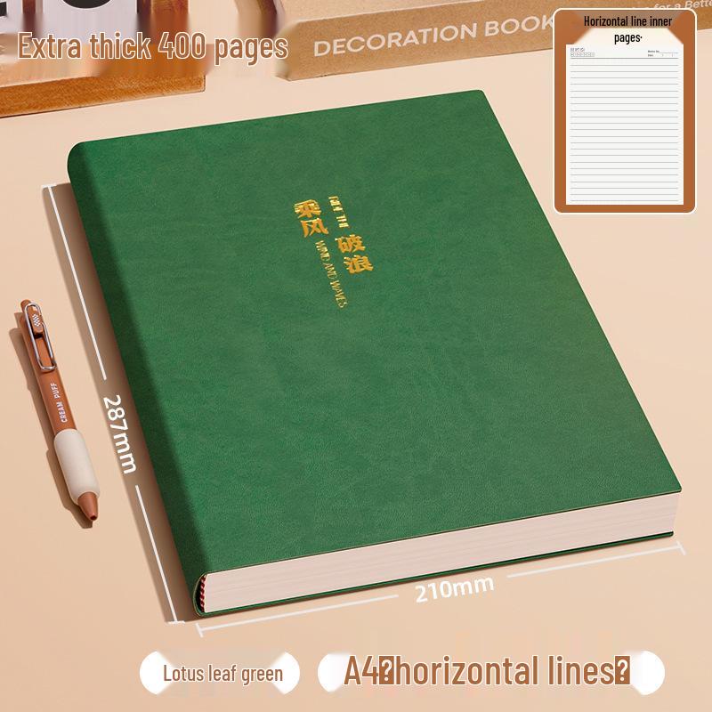 Extra Thick A4 Notebook for Students - Large, Simple Design for High School & University