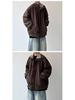 Herren Japanische Retro Lammwolle Warme Baumwolljacke - Winter Lockerer Schnitt, Samt Verdickt, Stehkragen Oberbekleidung