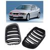 2Pcs Front Upper Chrome Frame Kidney Grilles Car Exterior Parts for BMW