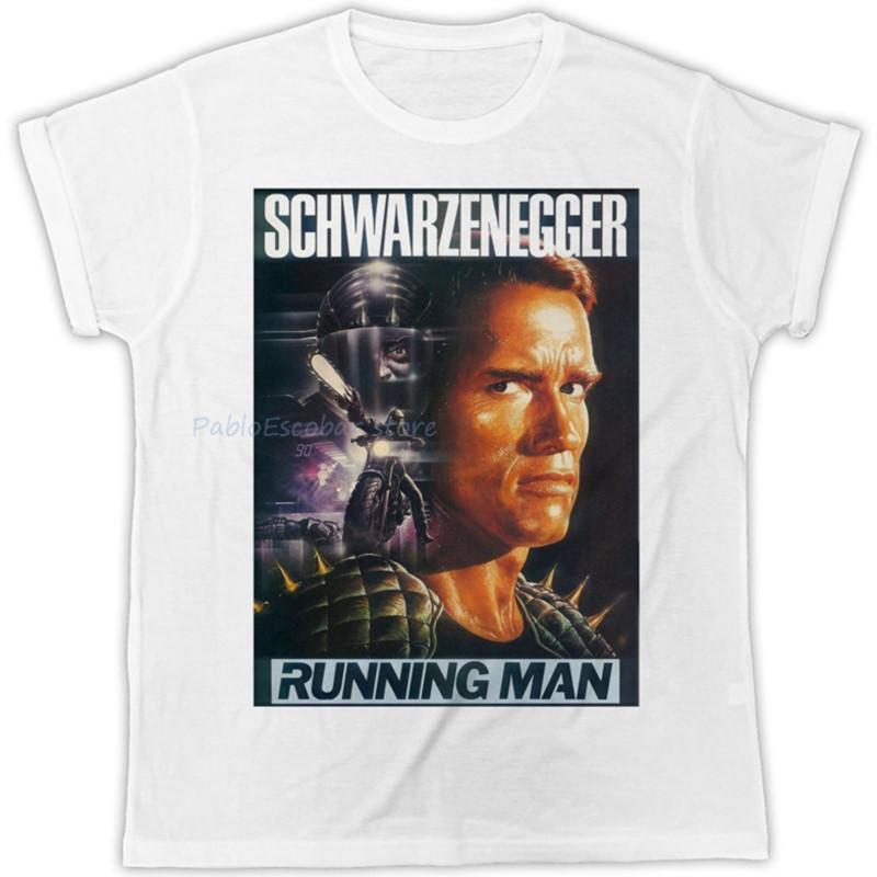 The Running Man Terminator Poster Cool Designer Cool Short Sleeve Mens T Shirt Birthday Gift Tee Shirt S