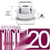 Stepped Timing Pulley 5M, 36 Teeth, T-Slot Width 16/21/27, Bore 5-25mm, BF Type.