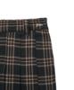 Yale Check Pleated Skirt_Brown
