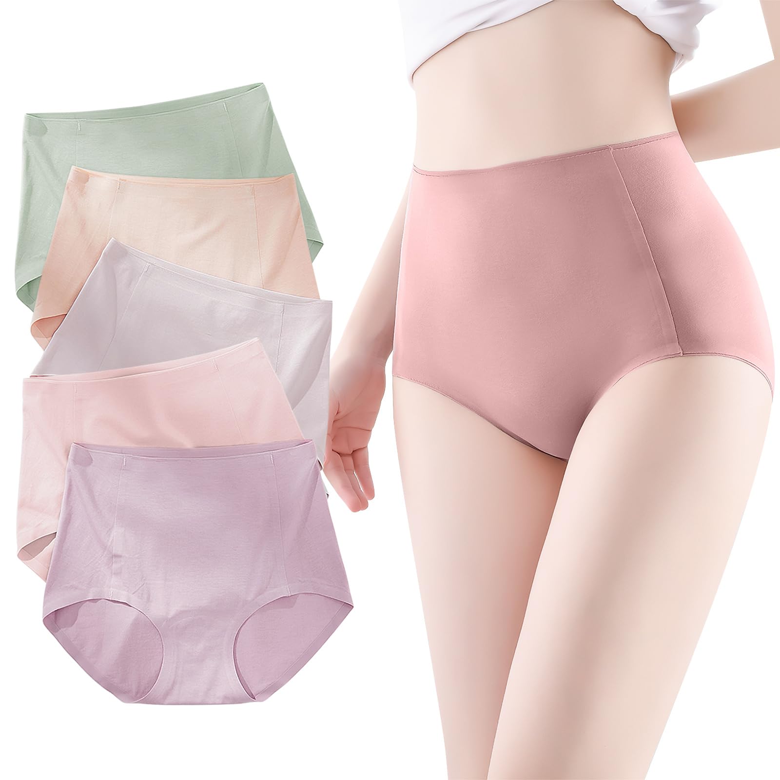 

PALAME Cotton Leaves No Lifts the and Accents the Curves of the Full Comfortable Underwear for a Beautiful Women s 100% Panties, Deep-Fitting, Marks,