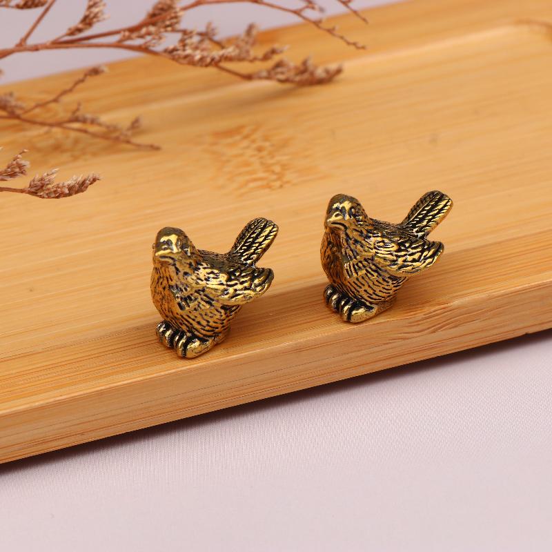 

2pcs/4pcs Mini Brass Bird Ornaments Universal Fit For Outdoor Birdbaths & Bowls Durable Weather-Resistant Bird Bath Accessories