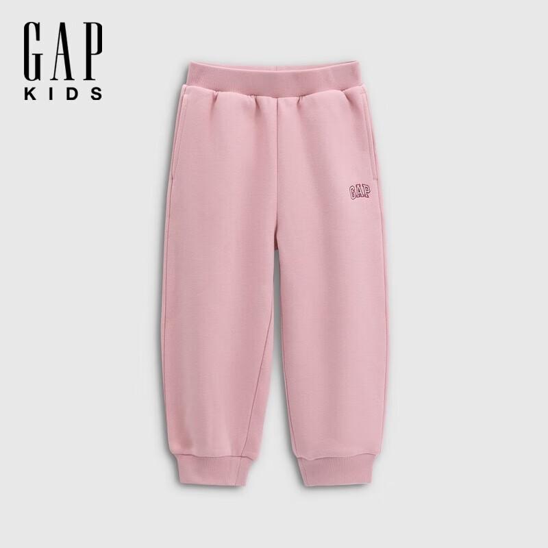 Флисовые штаны-джоггеры с логотипом Gap для девочек 110/53