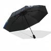 1pc Anime Character Lollipop Design Automatic Opening Umbrella with Cherry Blossom Pattern - Portable 3-Fold Design, 8-Rib Iron Frame Outdoor Umbrella
