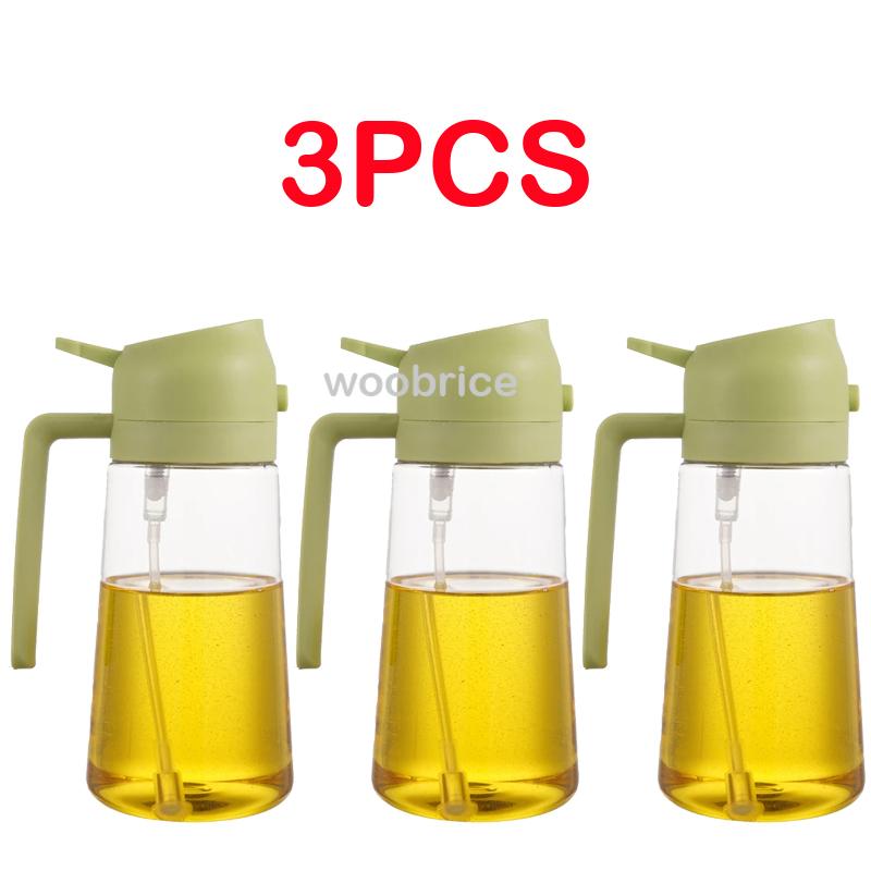 2in1 500ml Plastic Spray Oil Sprayer Bottle Spray Oil Dispenser Salad BBQ Kitchen Baking Roasting Camping Picnic Kitchen Tool