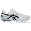 Asics Ds Light Series Low Top Artificial Turf Ag (Rubber Short Studs) Durable Soccer Shoes Unisex Soccer Shoes Silver Black 1103A110-101