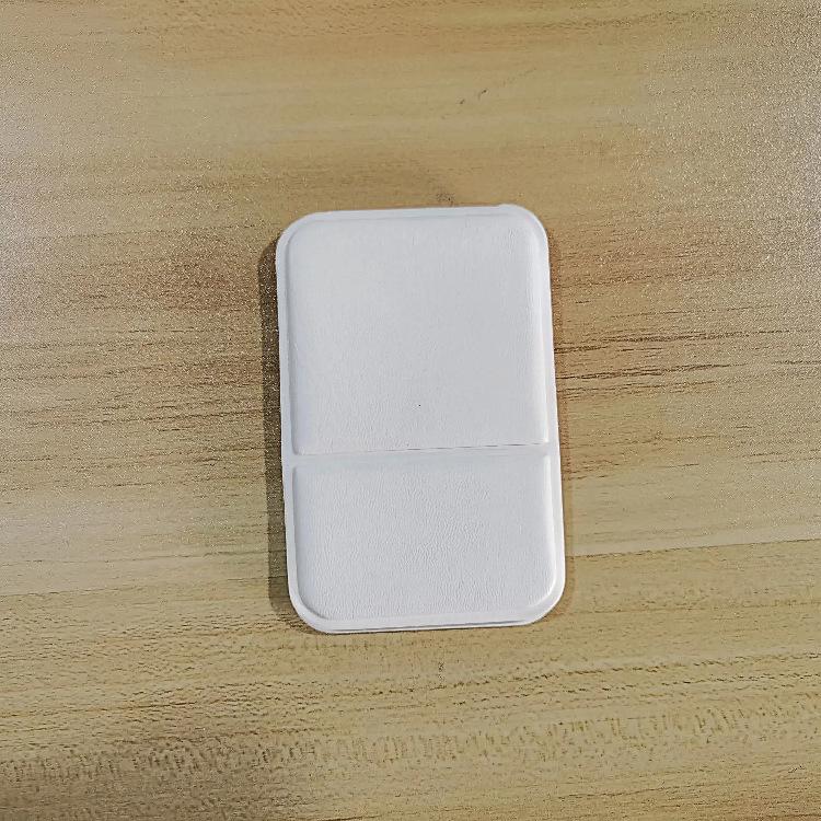 Compact Foldable PU Leather Makeup Mirror: Portable, Solid-Color, Tabletop Vanity Mirror