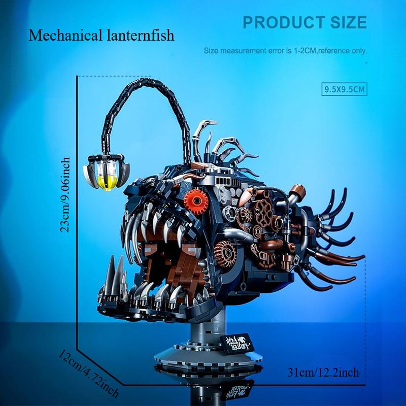 [1038Pcs] Superior-Grade Steampunk Anglerfish High-Standard Construction-Set Superior-Grade Block Superior-Grade Model 14+ Superior-Grade
