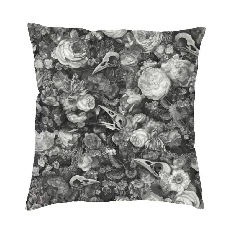 Hot Pink And Gold Baroque Floral Pattern Cushion Cover Sofa Home Decor Square Throw Pillow Case 45x45cm