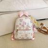 Schoolbag Japanese Cartoon Floral Backpack, Lace Bow Kitty Bear Girl Backpack Children's Travel Small Schoolbag