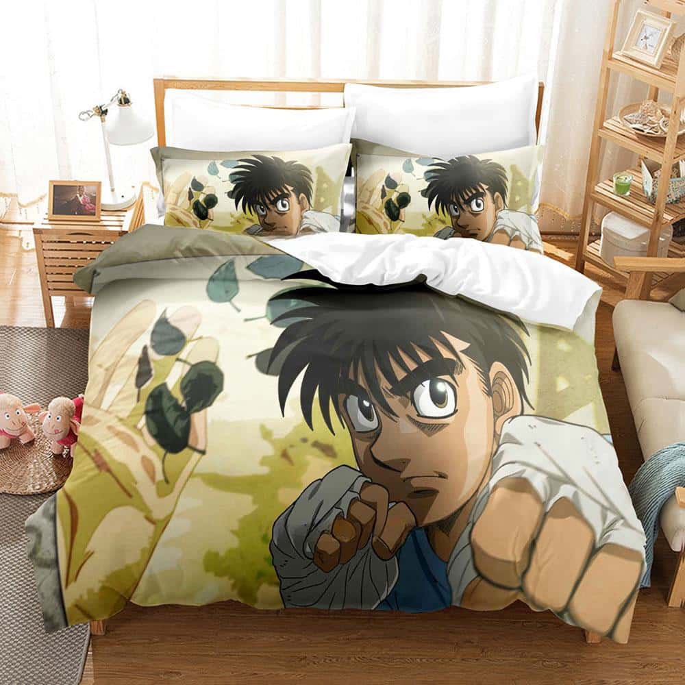 New Anime Hajime No Ippo Bedding Set Duvet Cover Comforter Bed Set Quilt Cover Pillowcase King Queen Twin Size Boys Girls Adult