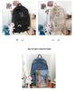 Japanese Ulzzang Style Cute Cartoon Bear Embroidery Soft Girl Backpack