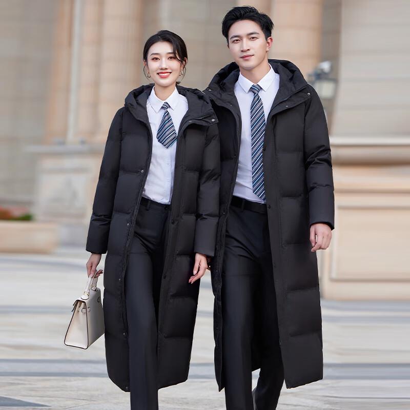 Tekroman Unisex Long Hooded Padded Jacket