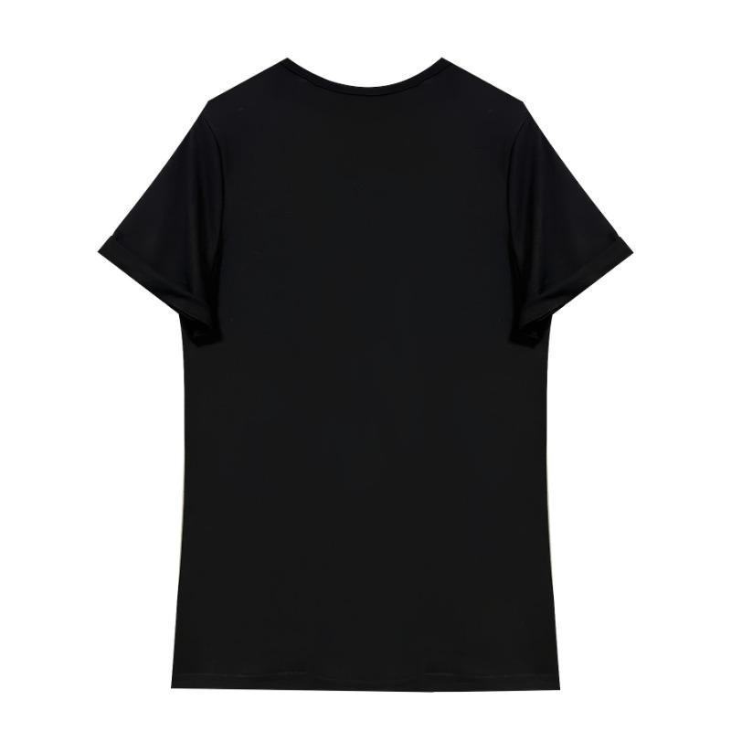 JKASHDK Damenmode Casual Sommer Frühling Kurzarm O-Ausschnitt Blusen & Hemden