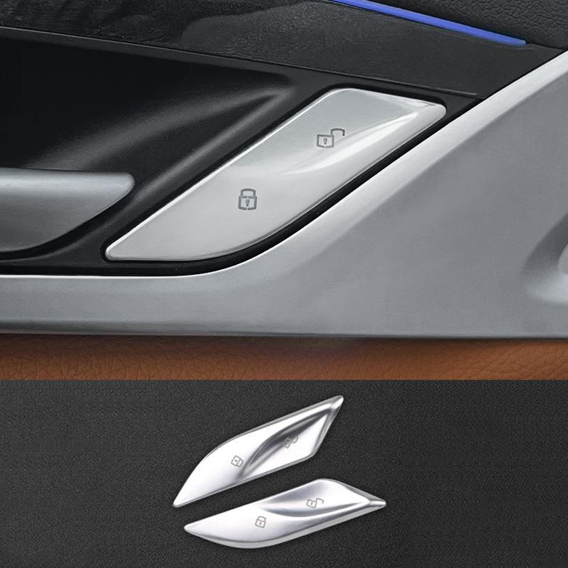 For BMW 5 Series 6GT G32 G30 2017- Chrome Car Steering Wheel Buttons Switch Decorate Cover Trim Car Interior