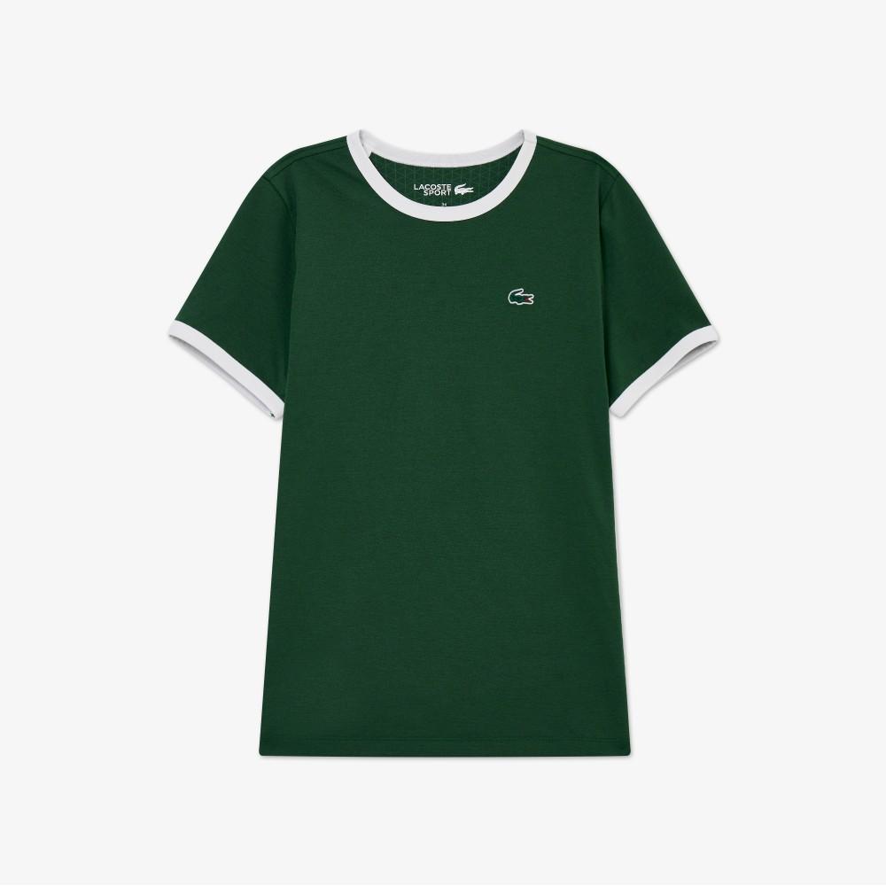 [Lacoste] Women's Cooling Print Short-Sleeve T-Shirt TF678E-56G132