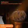 Handcrafted Hollow Wicker Pumpkin Decoration Natural Vine Material Halloween Autumn Seasonal Tabletop Accent for Home or Office Display