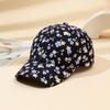 Women'S Fashionable And Versatile Floral-Patterned Floral Baseball Cap, Summer And Spring Outdoor Sun Protection Beanie Hat