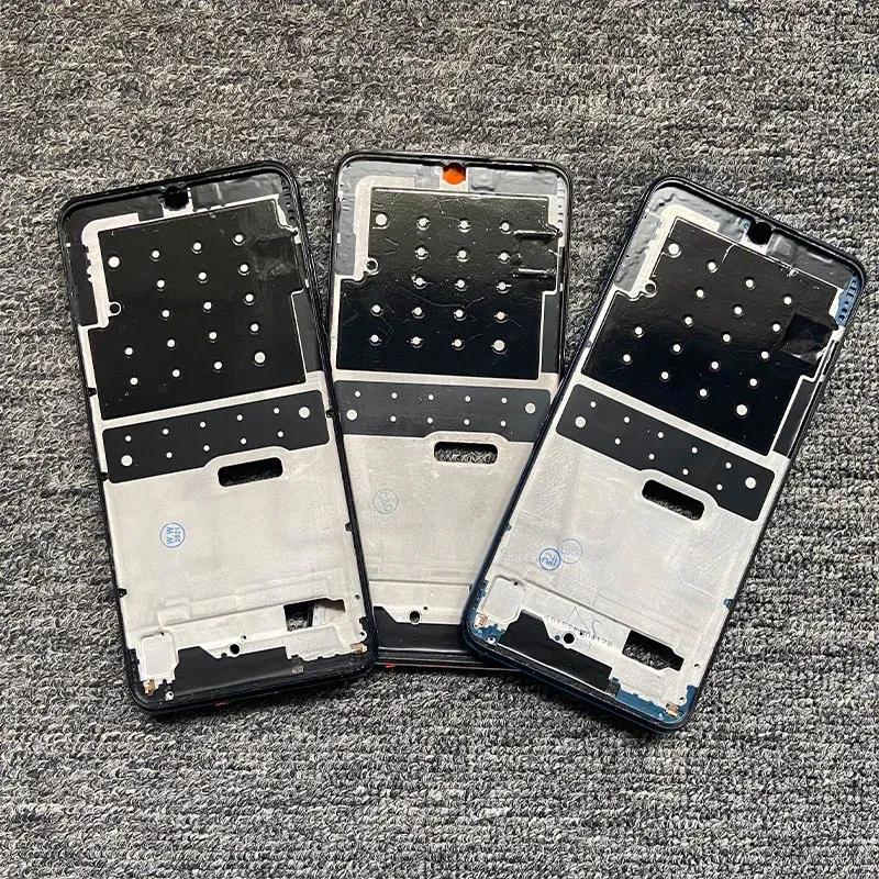 Para Huawei P30 Lite Marco Frontal Carcasa Marco Medio Placa Trasera Chasis+Botón de Encendido y Volumen
