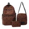 Koreanische Schleife Mädchen Rucksack Set von 3 Große Kapazität Lässiger Tagesrucksack Ins Stil Niedlich Schüler Schultasche Reisetasche