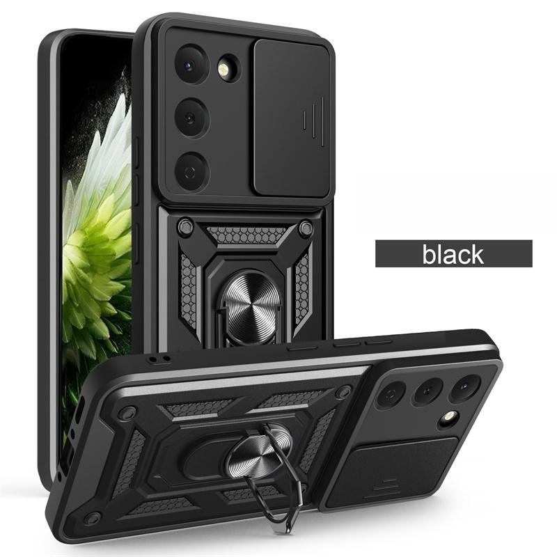 Funda For Tecno Sprak 40 Pro 4G Case Slide Camera Protect Armor Phone Case For Spark 40C Spark40 40Pro Magnetic Ring Stand Cover
