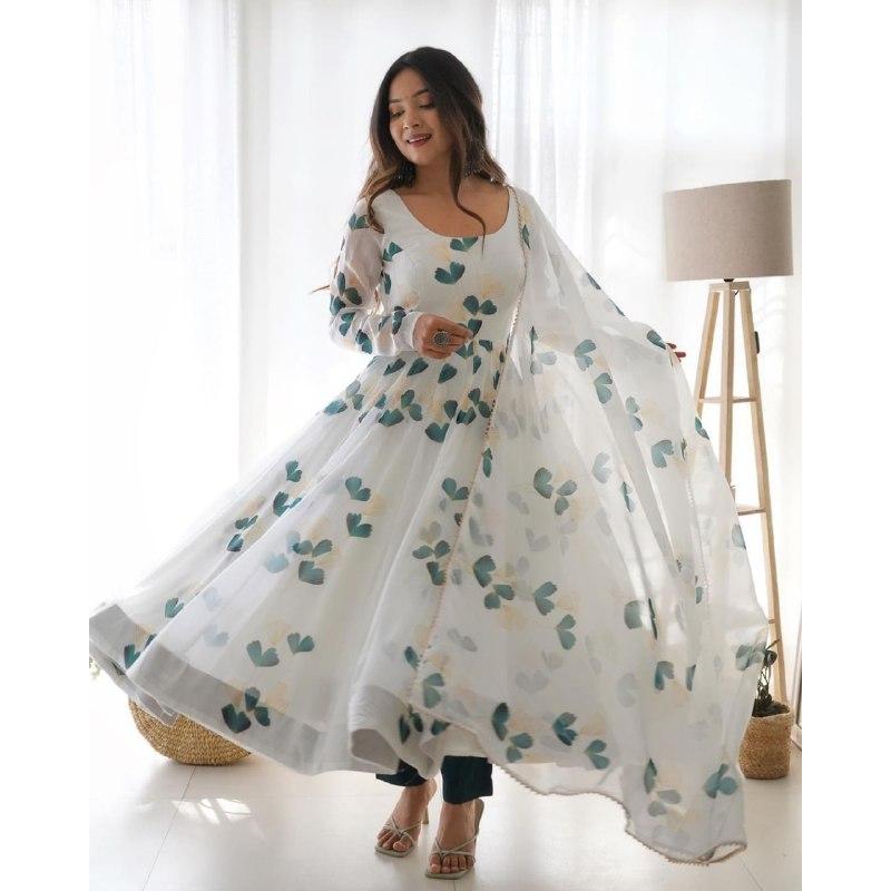 

Комплект Stryle anarkalio dupatta скучный, готовый к ношению