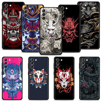 Etui na Samsung Galaxy S22 S21 S20 Ultra FE S10 S9 S8 Plus S10e Note 20Ultra 10Plus Pokrowiec Funda Japonia Samuraj Oni Maska Skorupa