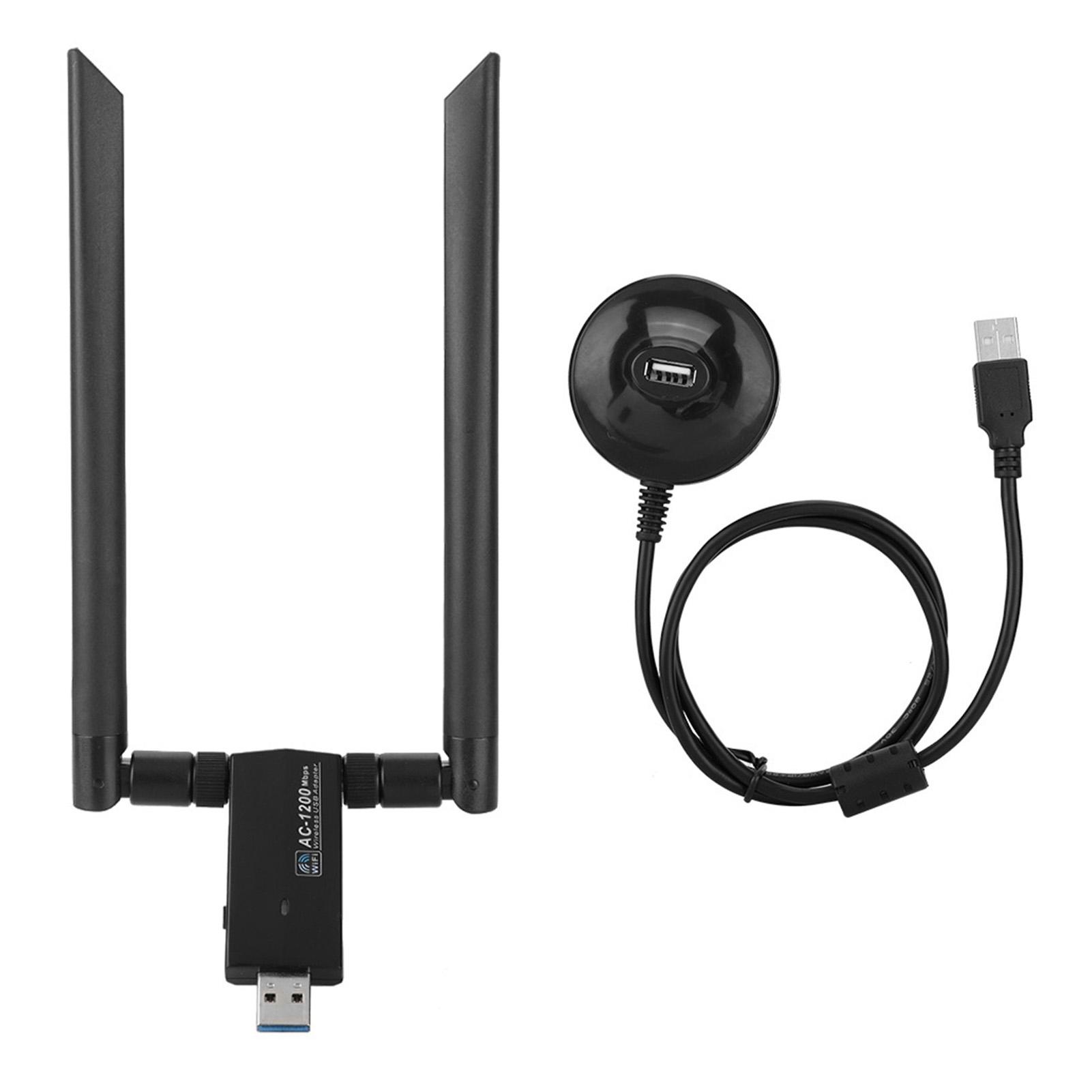 

AC USB 5.8G Dualband Wifi Dongle Adapter Wireless Network Card