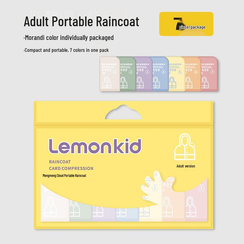 Lemonkid Disposable Portable Raincoat