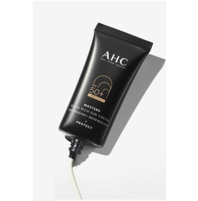 AHC Masters Aqua Rich Sun Cream SPF50+ PA++++ | Lightweight & Hydrating Korean Sunscreen – 30ml