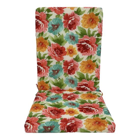 

Подушка для кресла-качалки 18 дюймов x 19 дюймов Цветочная подушка на сиденье с ремнями Водонепроницаемая Устойчивая к выцветанию Подушка для спинки для уличного обеденного стула Веранда 45cm