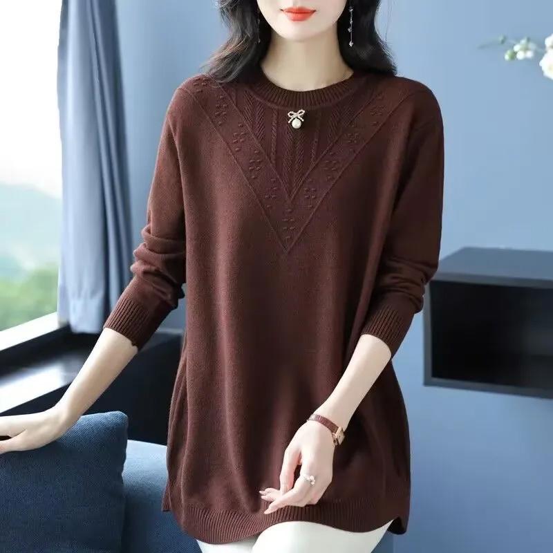 Pulover pentru Femei Toamnă Iarnă Pulover Îngroșat Cald Tricotat Elastic Mânecă Lungă Jumper Oversize Topuri