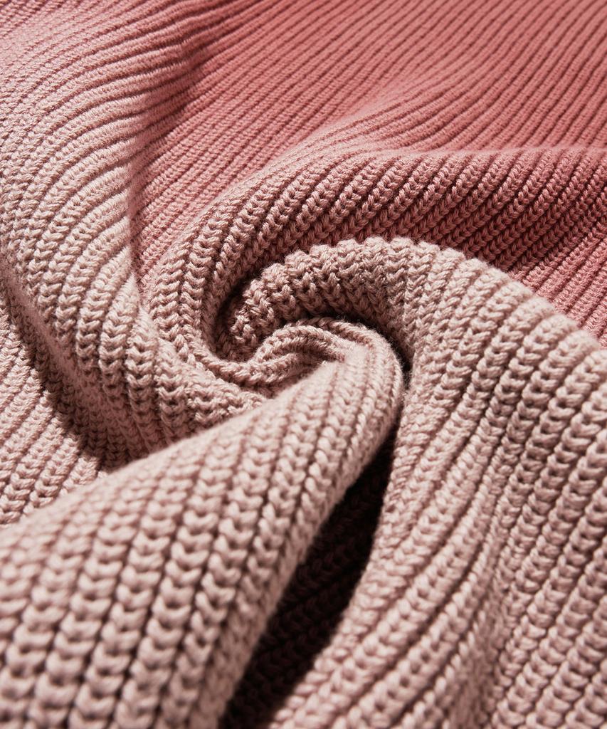 BROWNBREATH Tag Pigment Knit - Burgundy