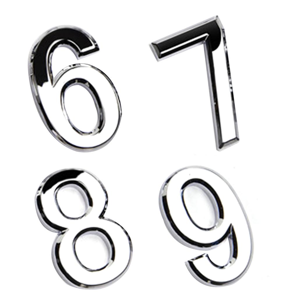 New Arrived Numeral Door Plaque House Sign Plating Gate 0 to 9 Plastic