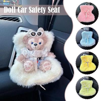 Süße Puppe Auto-Sicherheitssitz Auto-Luftauslass-Dekoration für 17 cm Labubu Auto-Innendekoration Ornament, Autositz-Ornament Puppe Sof