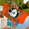 A-Anaheim D-Ducks Microfiber Blanket Quick Drying Beach Towels Oversized Printing Super Absorbent Pool Towel Blanket