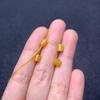 Natural Old Yellow Jade Cylindrical Beads for DIY Jewelry: Small Round Tube Beads for Bracelets, Earrings, Necklaces, and Loose Bead Accessories