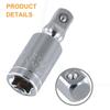 High Qaulity Socket Adapter 360 Degree Chrome Vanadium Steel Extension Bar High Torque Silver 1/2\" 1/2\\\\\\\"